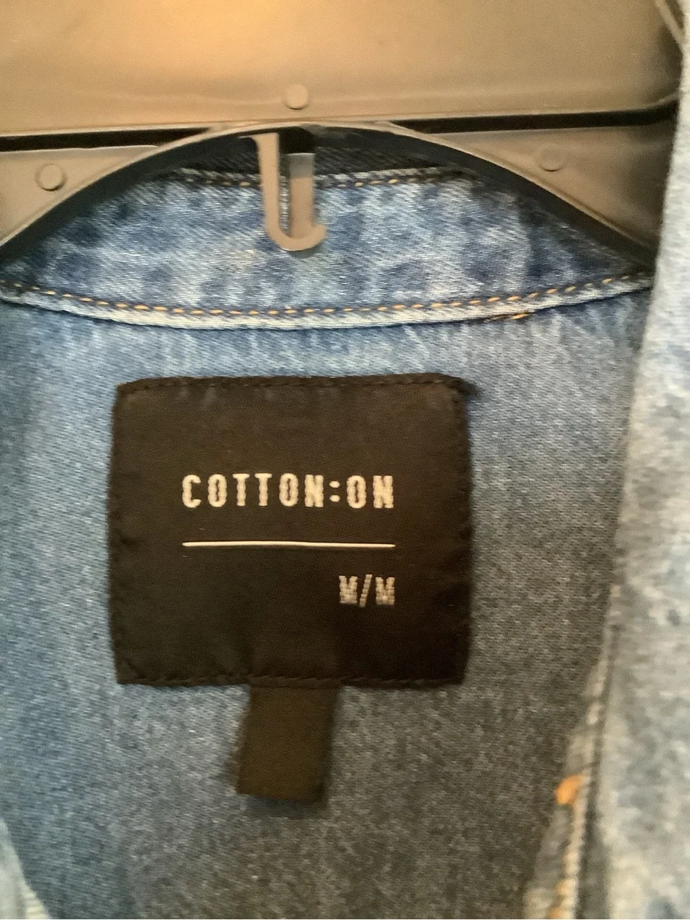 Cotton On Light Blue Distressed Denim Shirt Jacket